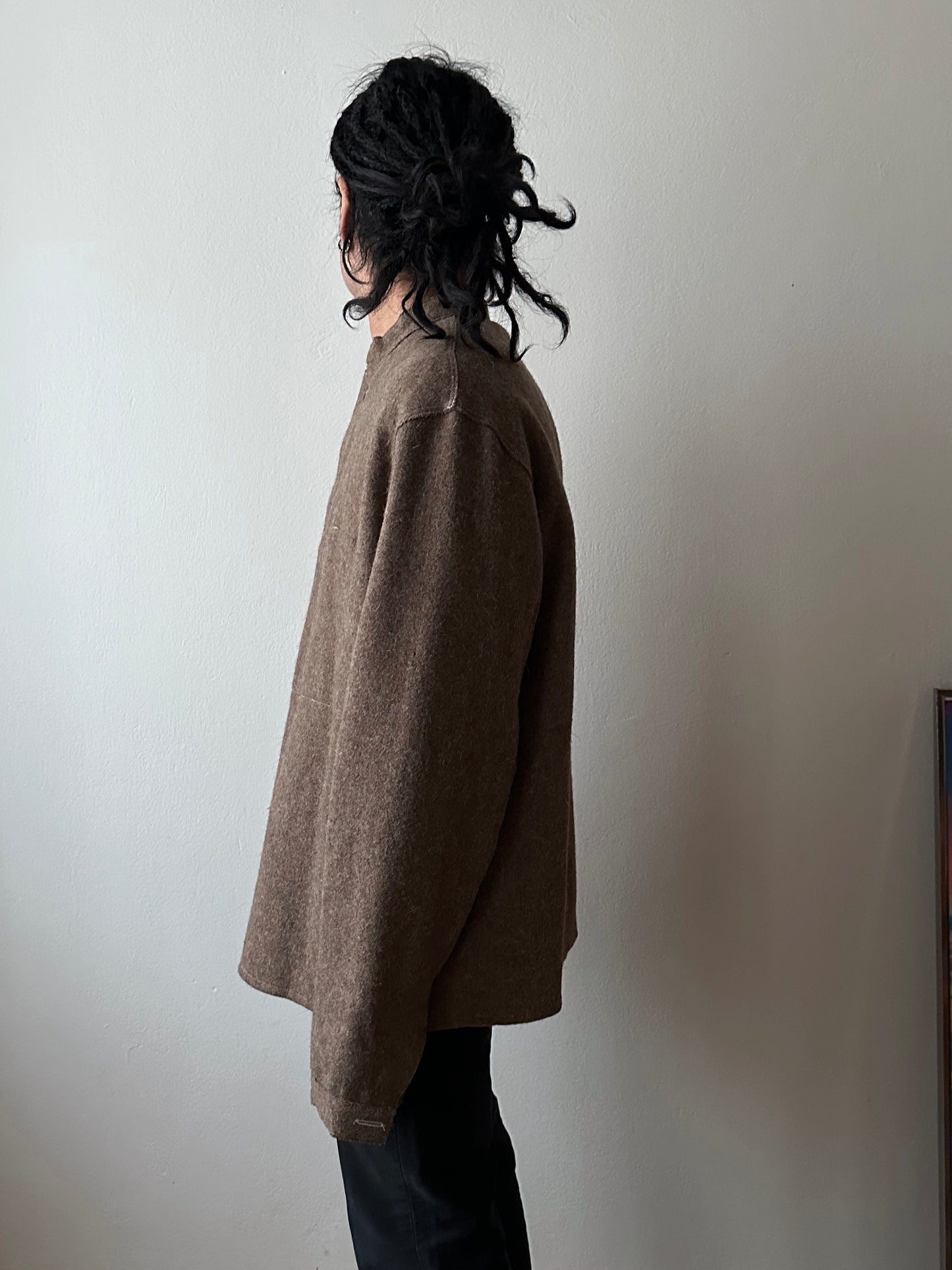 60's German Work Shirt Jacket Brown Toto Praha Prague Vintage clothing store プラハ 古着屋 古着 ドイツ ワーク ユーロワーク ユーロ古着 ヨーロッパ古着 ヨーロッパワーク Made in Germany German work Rare ヴィンテージ 