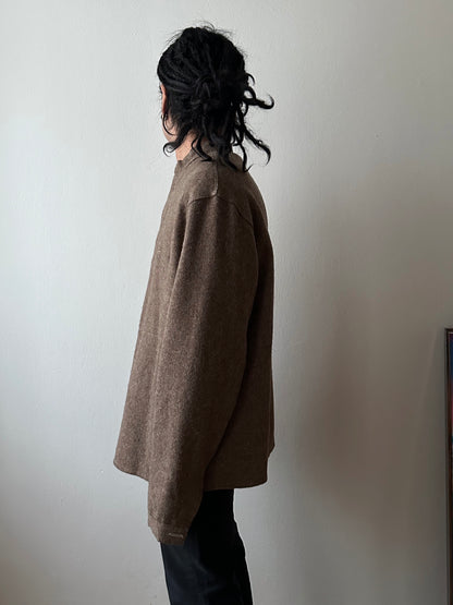 60's German Work Shirt Jacket Brown Toto Praha Prague Vintage clothing store プラハ 古着屋 古着 ドイツ ワーク ユーロワーク ユーロ古着 ヨーロッパ古着 ヨーロッパワーク Made in Germany German work Rare ヴィンテージ 