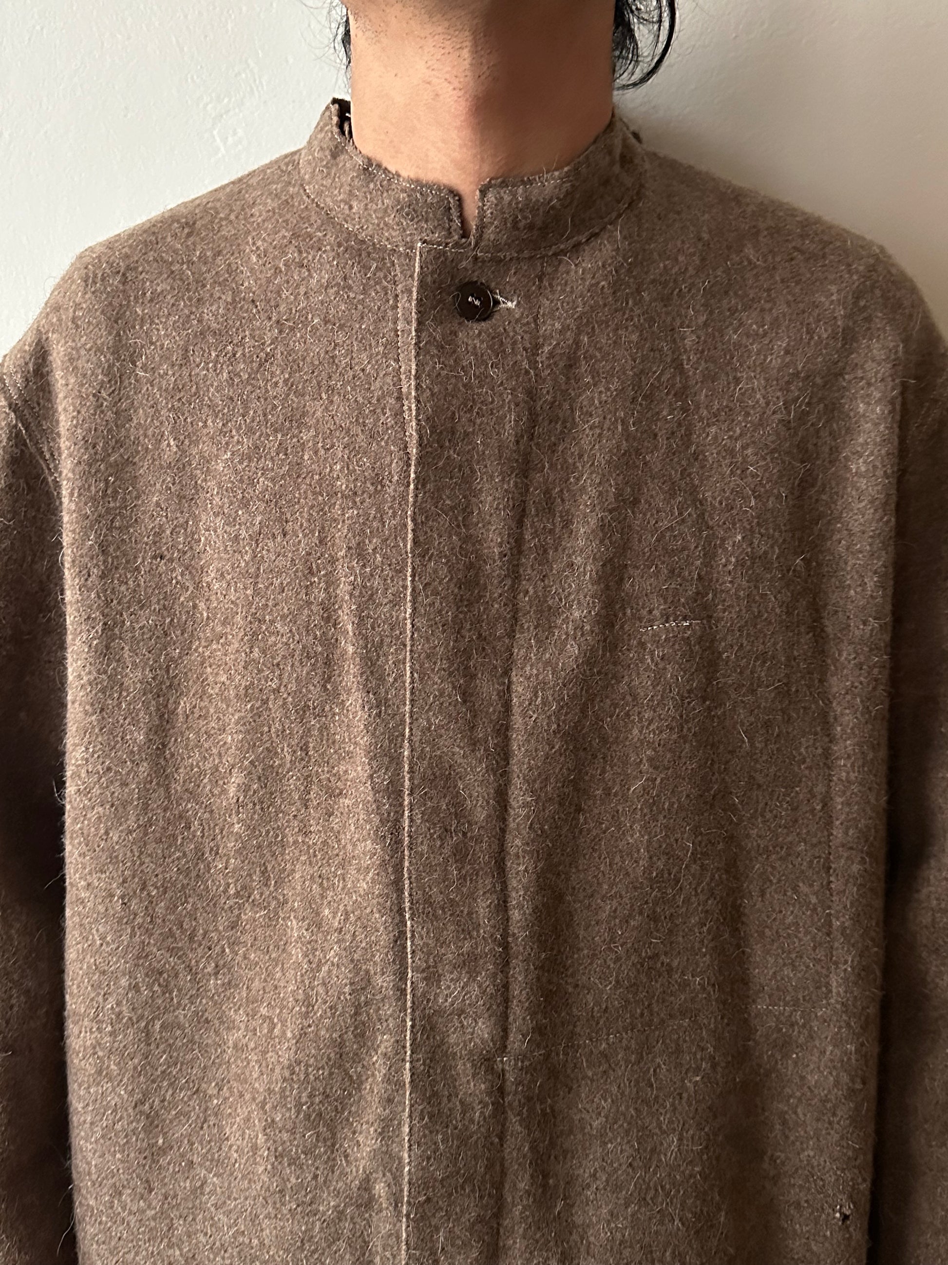 60's German Work Shirt Jacket Brown Toto Praha Prague Vintage clothing store プラハ 古着屋 古着 ドイツ ワーク ユーロワーク ユーロ古着 ヨーロッパ古着 ヨーロッパワーク Made in Germany German work Rare ヴィンテージ 