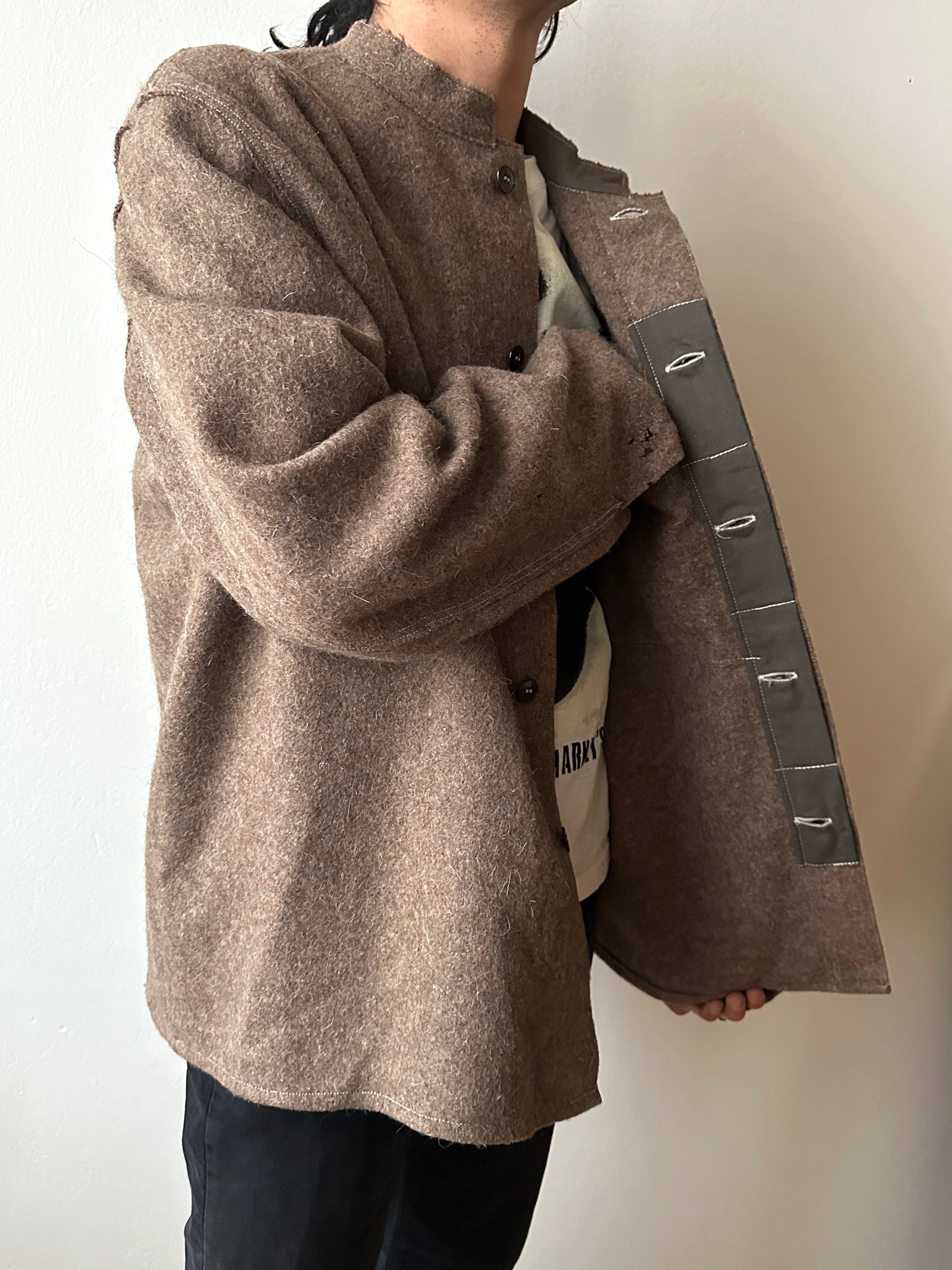 60's German Work Shirt Jacket Brown Toto Praha Prague Vintage clothing store プラハ 古着屋 古着 ドイツ ワーク ユーロワーク ユーロ古着 ヨーロッパ古着 ヨーロッパワーク Made in Germany German work Rare ヴィンテージ 