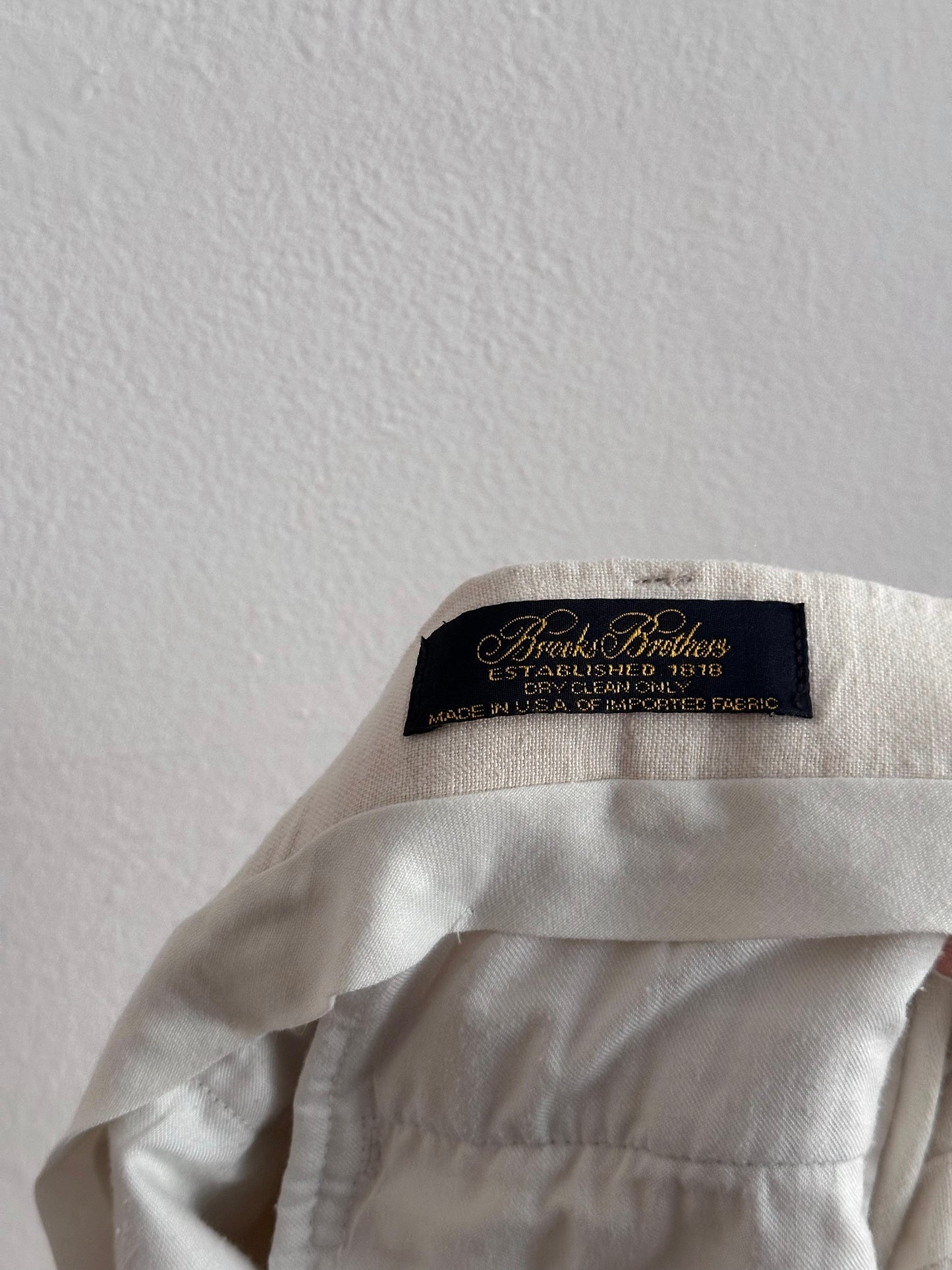 Brooks Brothers linen trouser W33-34 made in USA