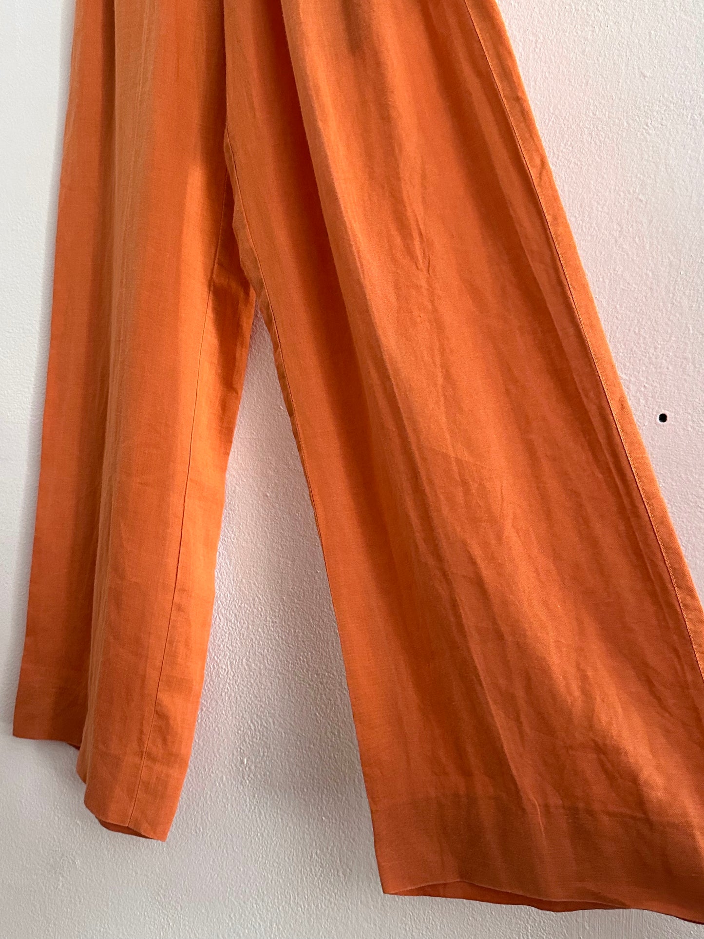 Italy lib waist linen trouser