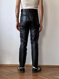 90s Leather trouser - w29~30