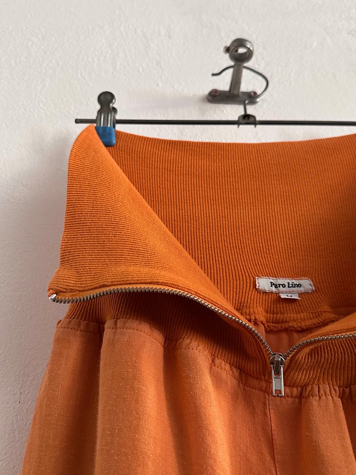 Italy lib waist linen trouser