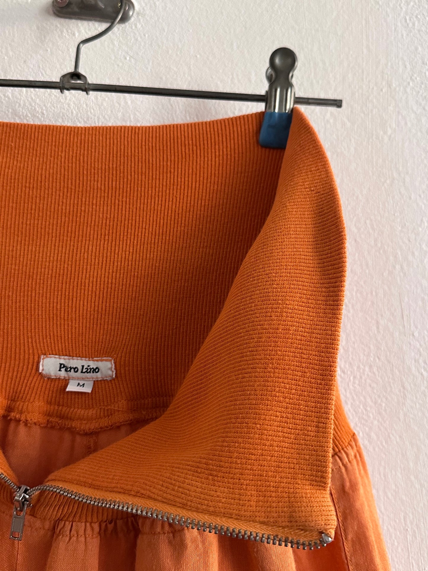 Italy lib waist linen trouser