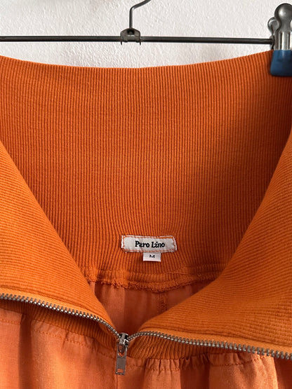 Italy lib waist linen trouser