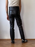 90s Leather trouser - w29~30