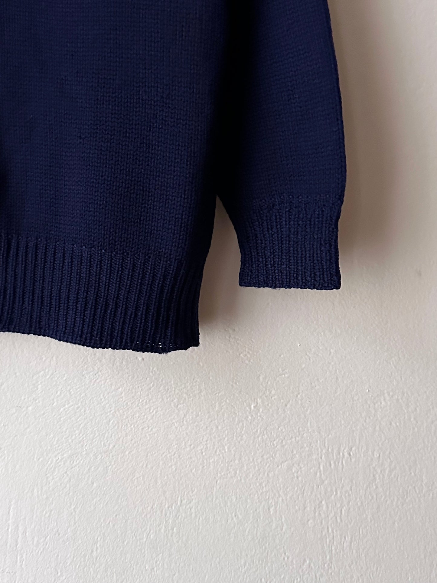 Vintage handmade wool knit jacket