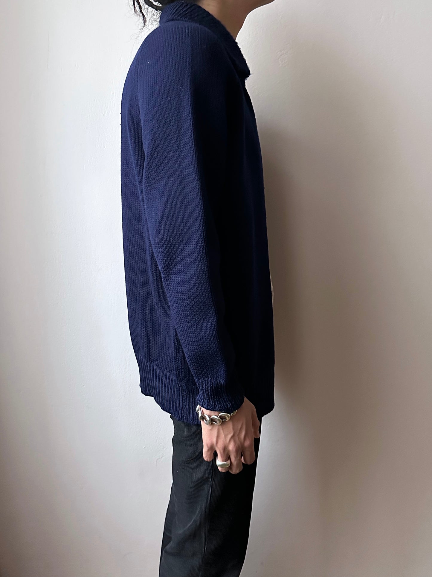 Vintage handmade wool knit jacket