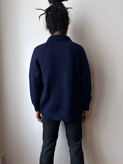 Vintage handmade wool knit jacket