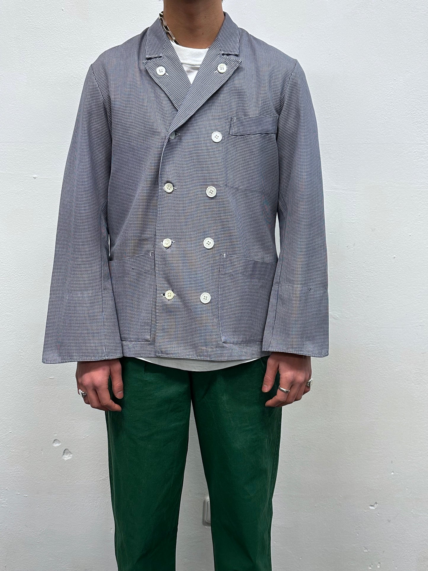 1950s French Butcher Jacket