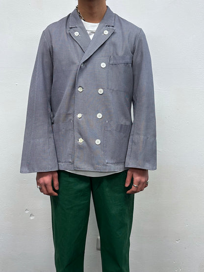 1950s French Butcher Jacket