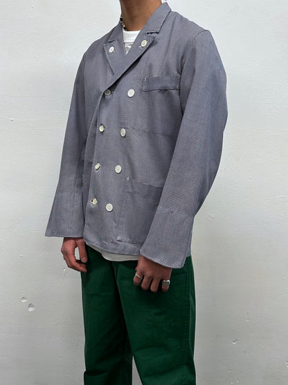 1950s French Butcher Jacket