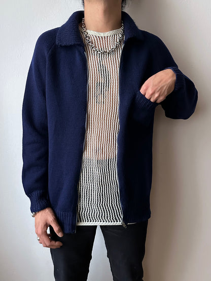 Vintage handmade wool knit jacket