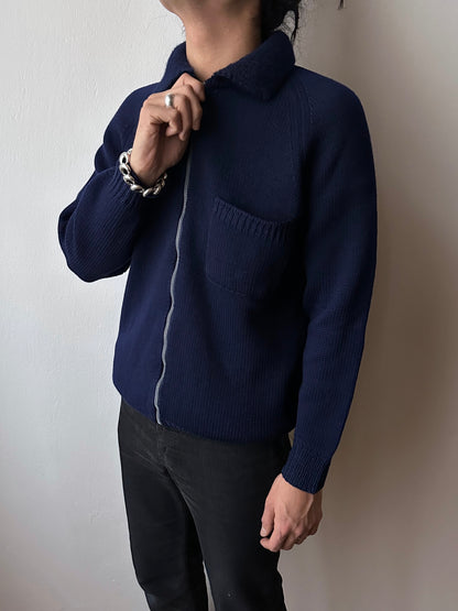 Vintage handmade wool knit jacket