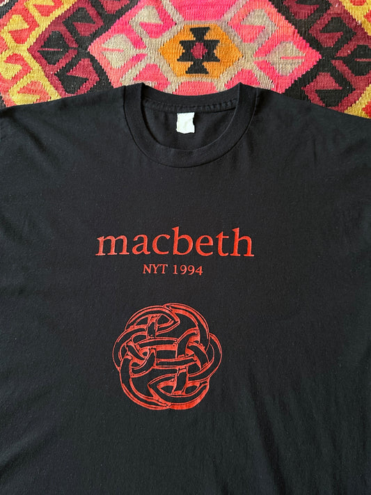 Macbeth New York theatre 90's 90年代 Tシャツ T-shirt Praha Prague Vintage store プラハ 古着屋 古着 ユーロ古着 ヨーロッパ古着