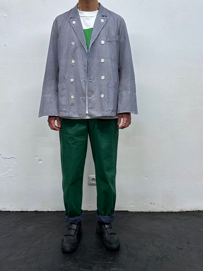 1950s French Butcher Jacket