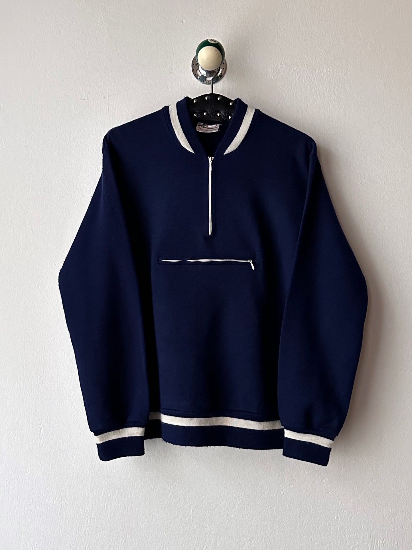 Vintage Navy wool/acrylic jersey top