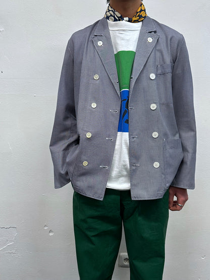 1950s French Butcher Jacket