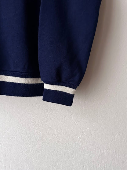 Vintage Navy wool/acrylic jersey top