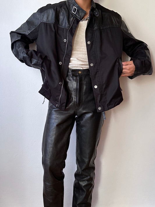 Armani Jeans Leather × Cotton