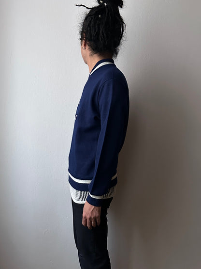 Vintage Navy wool/acrylic jersey top