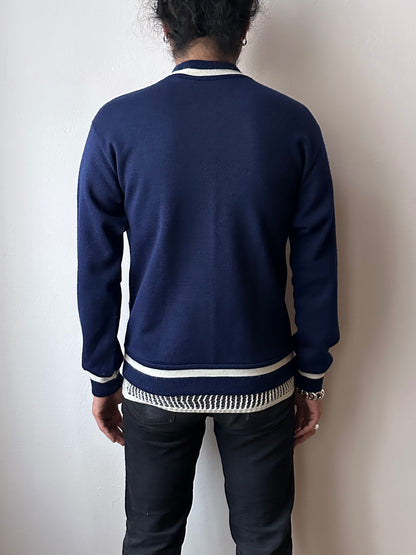 Vintage Navy wool/acrylic jersey top