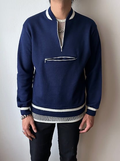 Vintage Navy wool/acrylic jersey top