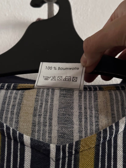 1990s striped polo shirt