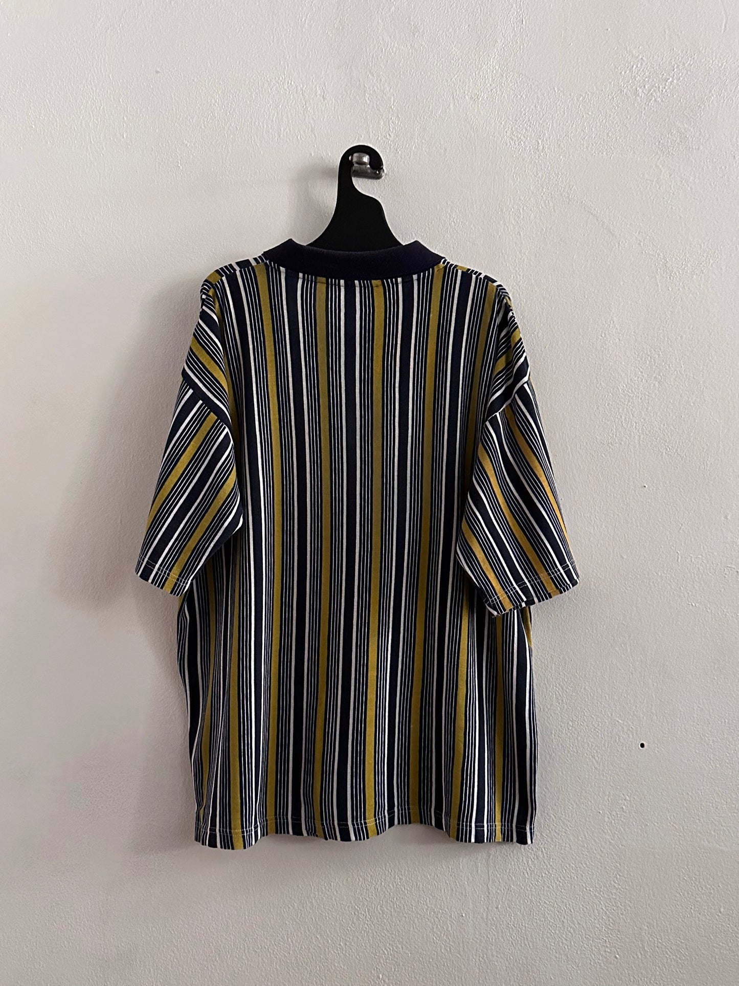 1990s striped polo shirt