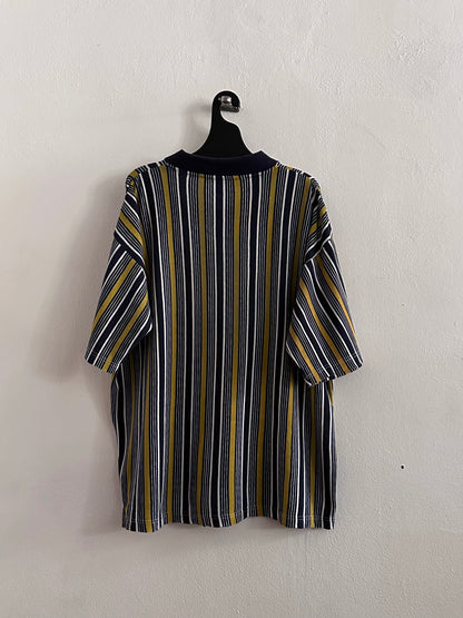 1990s striped polo shirt
