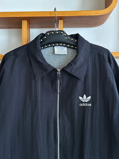 Late 1980s Adidas Black Nylon jacket