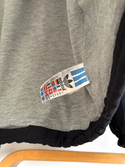 Late 1980s Adidas Black Nylon jacket
