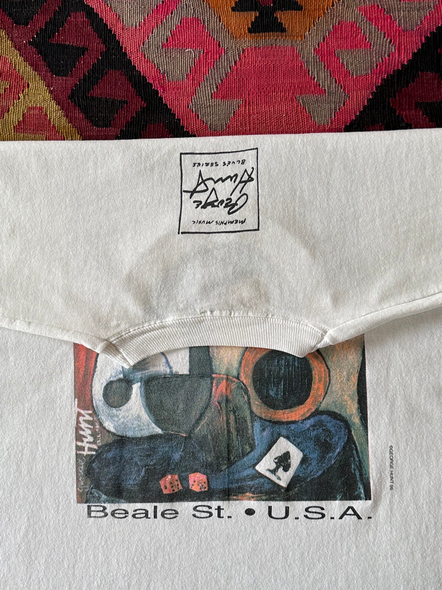 George Hunt 1996's 90's 90年代 T-shirt Tシャツ Vintage ヴィンテージ Art アート Praha Prague Vintage store プラハ 古着屋 古着 ユーロ古着 ヨーロッパ古着