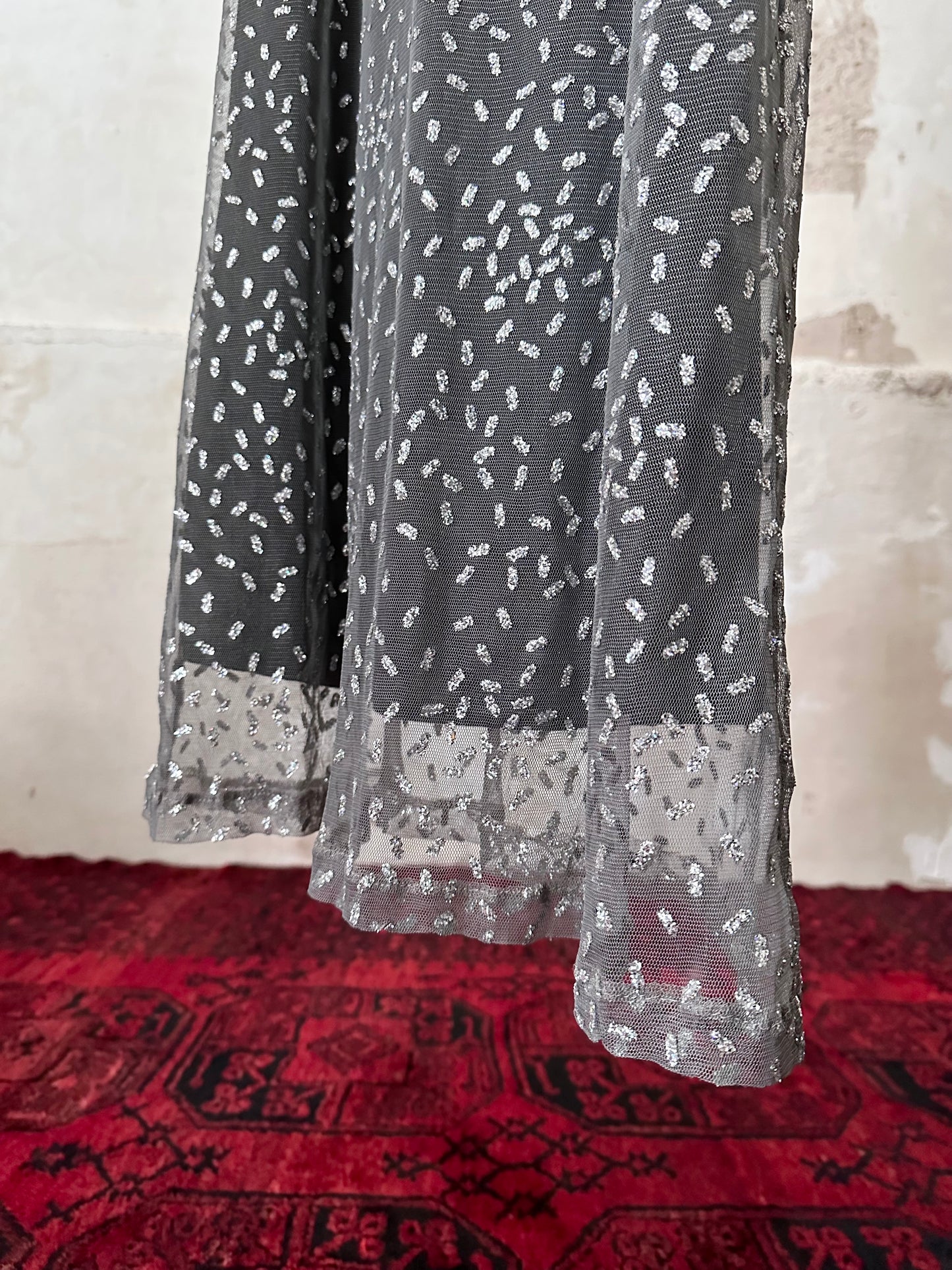 90's glitter tulle dress