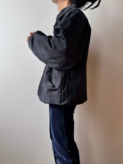 Late 1980s Adidas Black Nylon jacket
