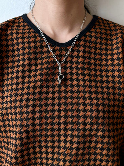 Whistle pendant necklace Ag925