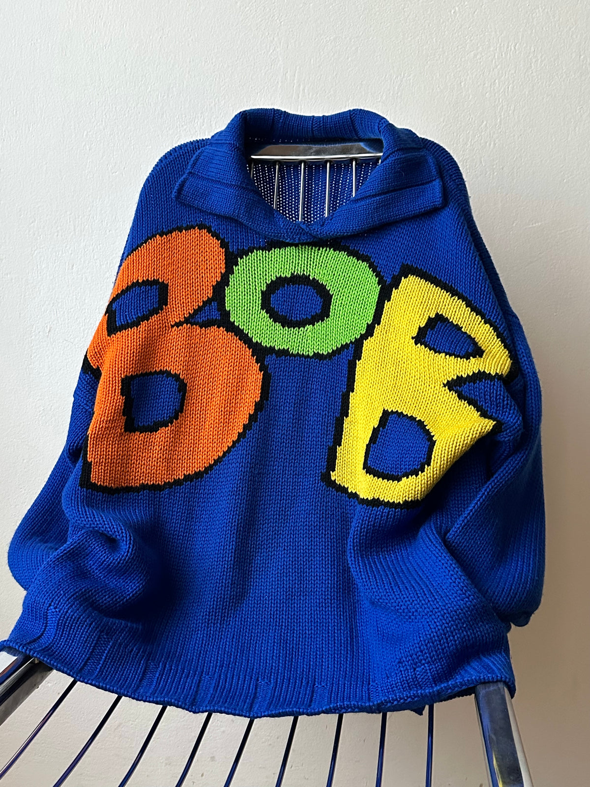 Thierry Mugler Wool Jumper BOB 80s 90s 80年代 90年代 ニット Toto Praha Vintage clothing shop Antique shop 古着屋 プラハ Showroom appointment Prague ユーロ古着 ヨーロッパ古着 古着卸 ヴィンテージ