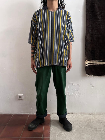1990s striped polo shirt