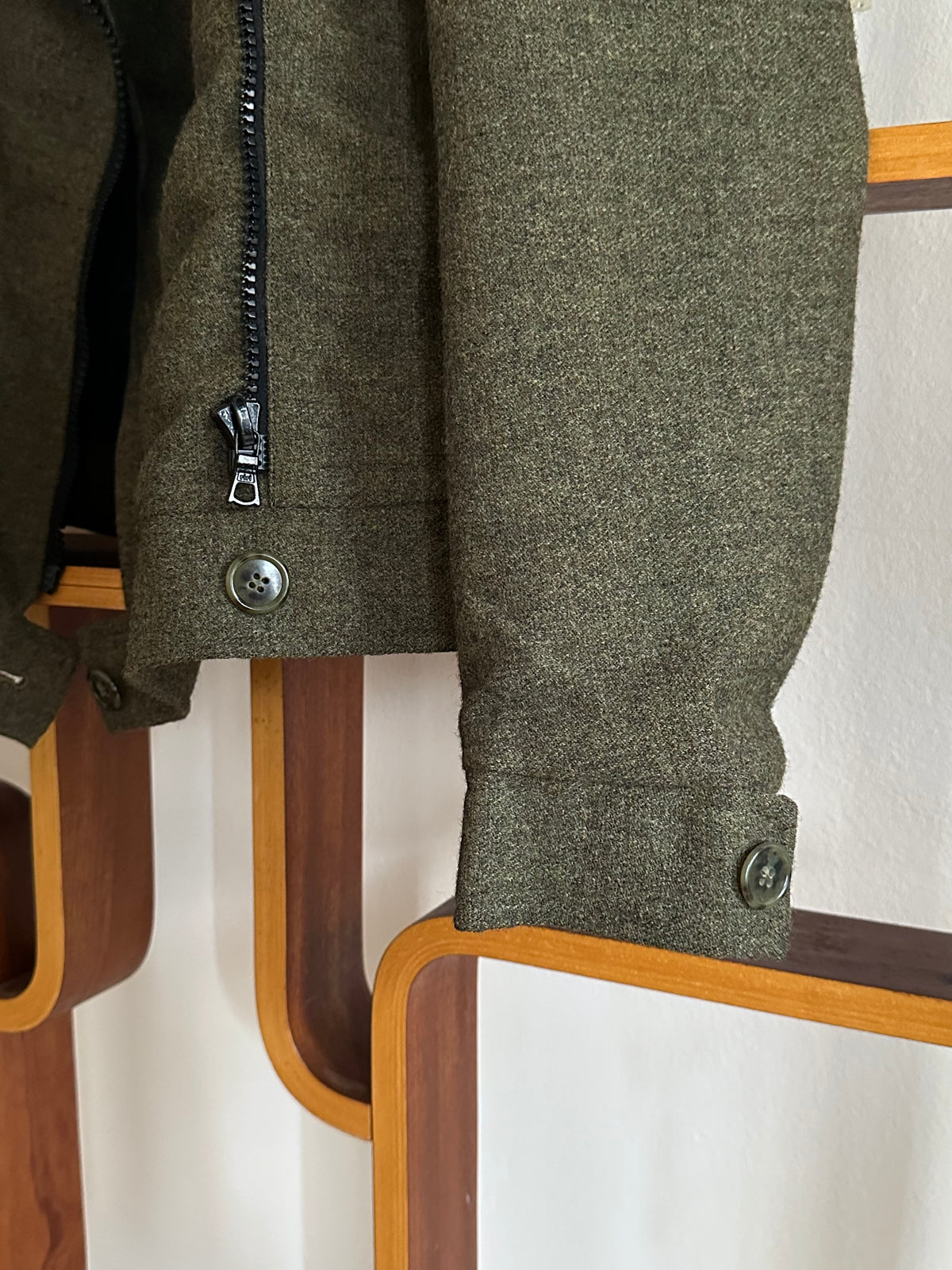 1970s Biker Jacket Wool Rare Prouvost Wool French Fabric Harker's Sports Bruxelles ブリュッセル ベルギー ライダース 70年代 フレンチ Toto Praha Vintage clothing shop Antique shop 古着屋 プラハ Showroom appointment Prague ユーロ古着 ヨーロッパ古着 古着卸 ヴィンテージ 