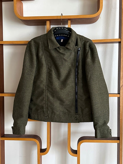 1970s Biker Jacket Wool Rare Prouvost Wool French Fabric Harker's Sports Bruxelles ブリュッセル ベルギー ライダース 70年代 フレンチ Toto Praha Vintage clothing shop Antique shop 古着屋 プラハ Showroom appointment Prague ユーロ古着 ヨーロッパ古着 古着卸 ヴィンテージ 