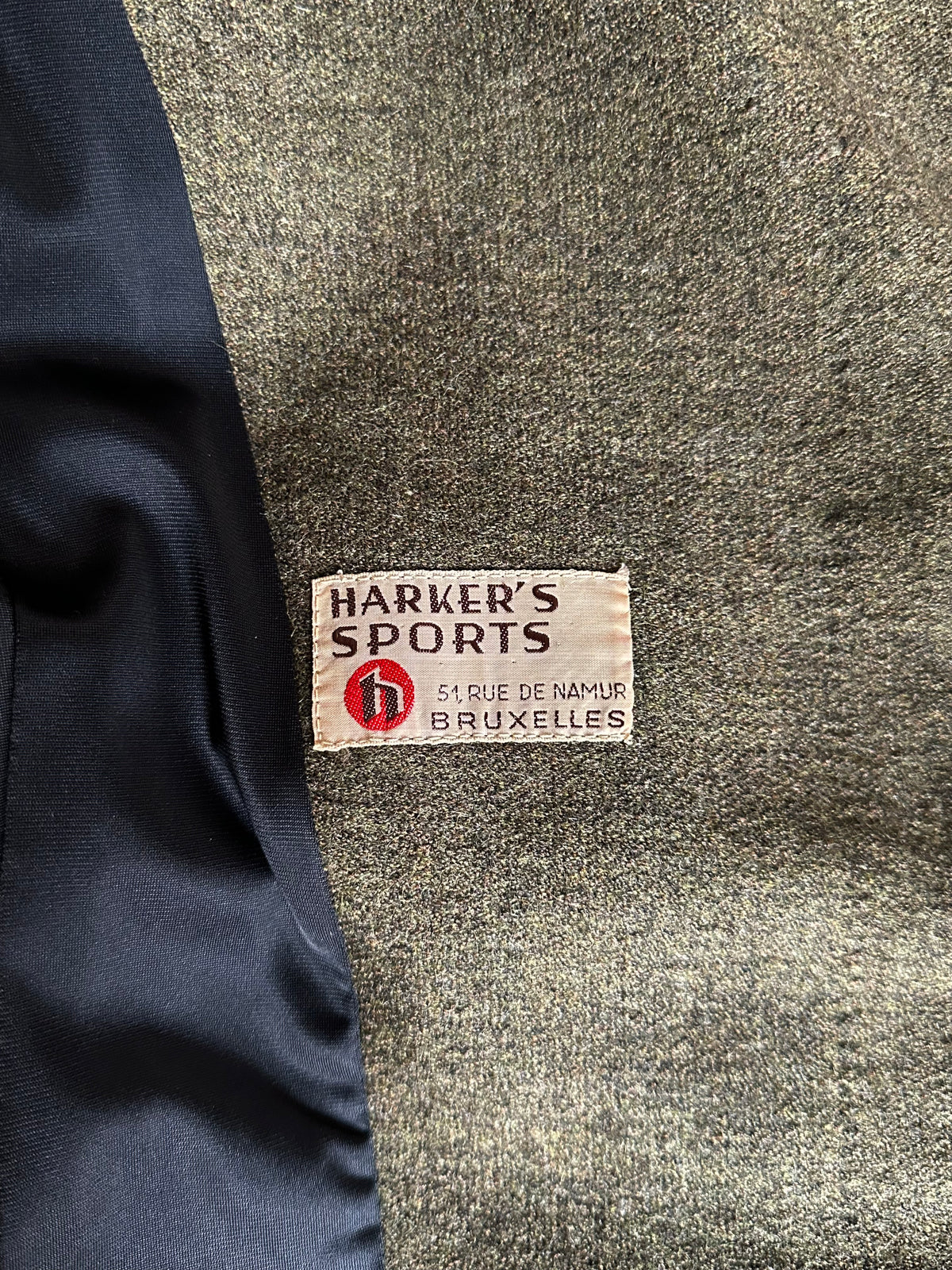 1970s Biker Jacket Wool Rare Prouvost Wool French Fabric Harker's Sports Bruxelles ブリュッセル ベルギー ライダース 70年代 フレンチ Toto Praha Vintage clothing shop Antique shop 古着屋 プラハ Showroom appointment Prague ユーロ古着 ヨーロッパ古着 古着卸 ヴィンテージ 