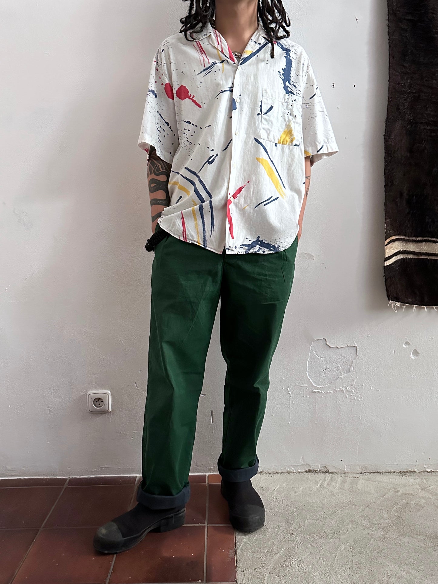 90s Italy Cotton Shirt
