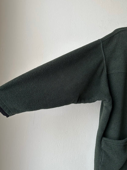 1990s Patagonia Shirring Coat 90年代 パタゴニア シャーリングコート フリース シンチラ レア ナイロン Toto Praha Vintage clothing shop Antique shop 古着屋 プラハ Showroom appointment Prague ユーロ古着 ヨーロッパ古着 古着卸 ヴィンテージ Made in USA アメリカ製 緑 Green