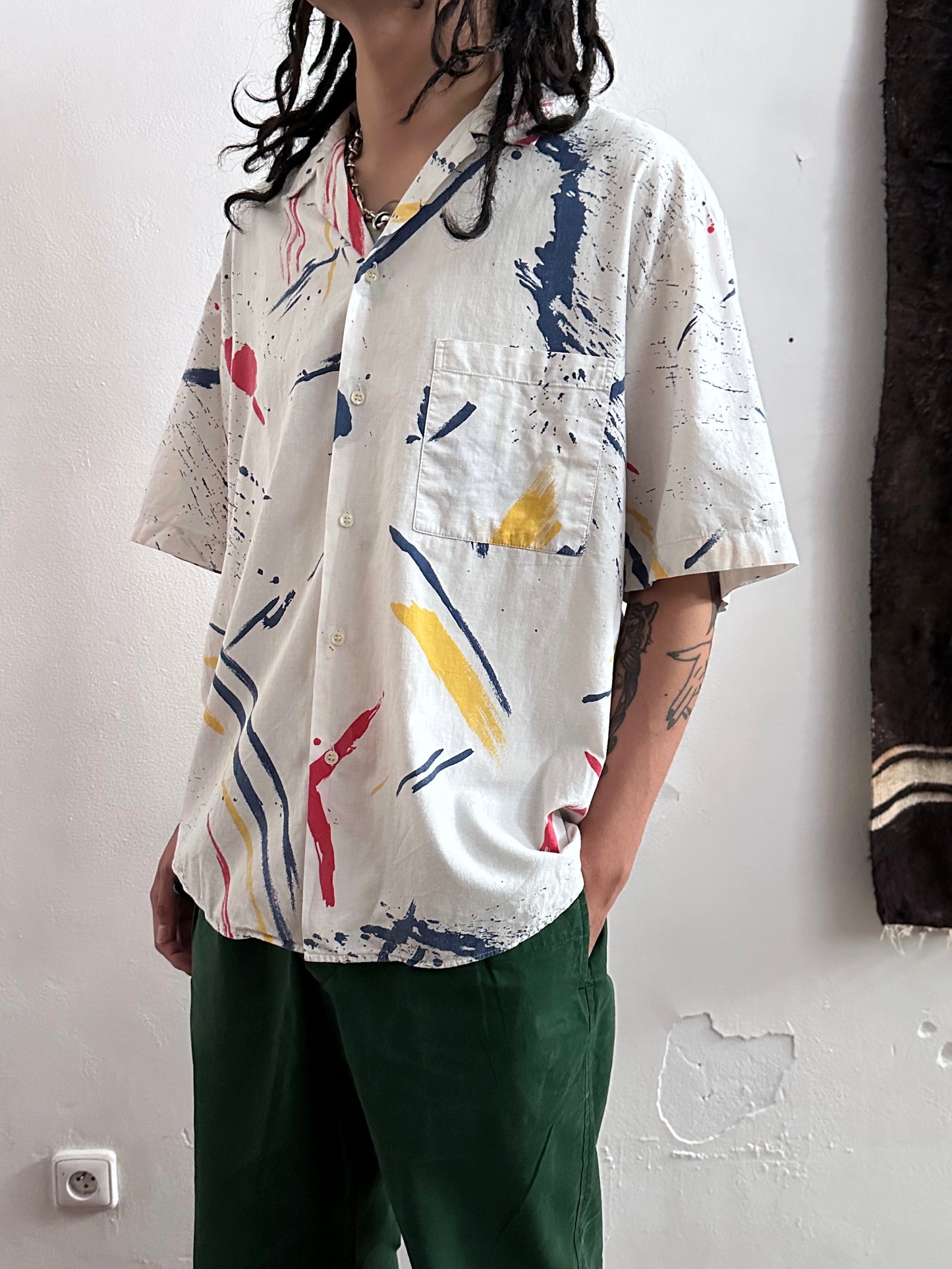 90s Italy Cotton Shirt