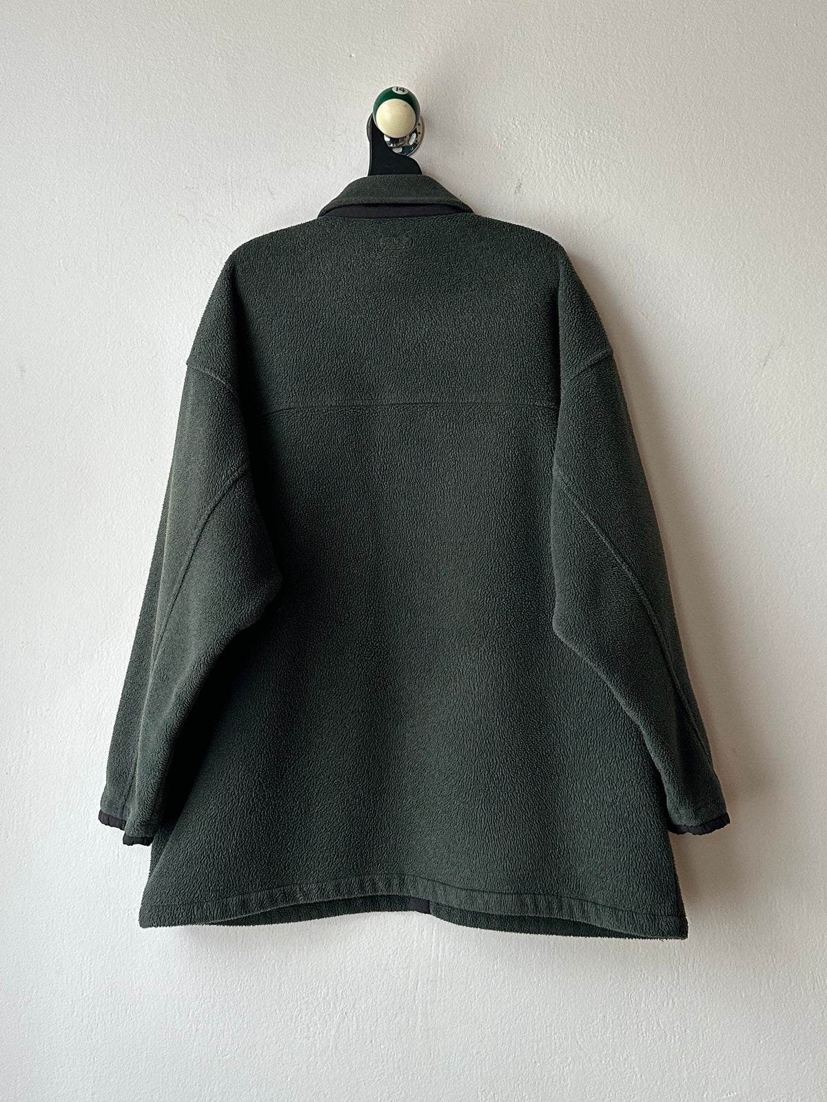 1990s Patagonia Shirring Coat 90年代 パタゴニア シャーリングコート フリース シンチラ レア ナイロン Toto Praha Vintage clothing shop Antique shop 古着屋 プラハ Showroom appointment Prague ユーロ古着 ヨーロッパ古着 古着卸 ヴィンテージ Made in USA アメリカ製 緑 Green