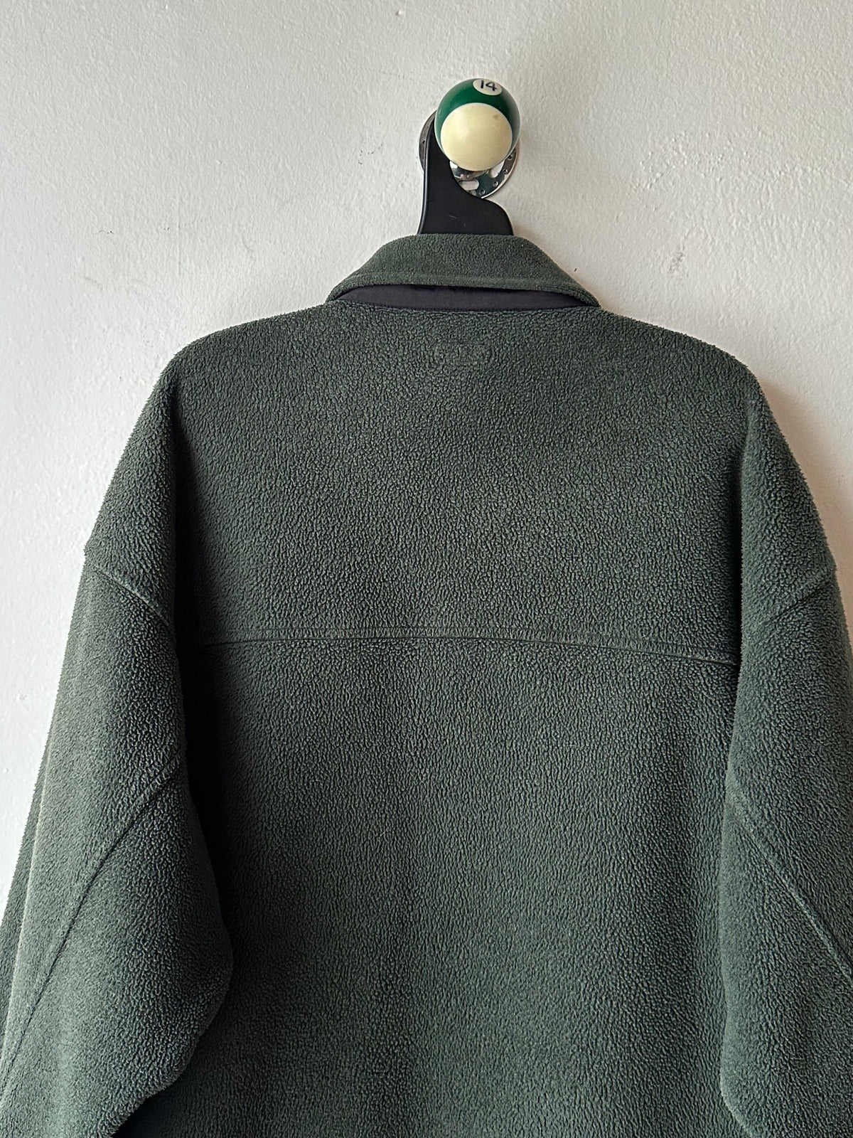 1990s Patagonia Shirring Coat 90年代 パタゴニア シャーリングコート フリース シンチラ レア ナイロン Toto Praha Vintage clothing shop Antique shop 古着屋 プラハ Showroom appointment Prague ユーロ古着 ヨーロッパ古着 古着卸 ヴィンテージ Made in USA アメリカ製 緑 Green