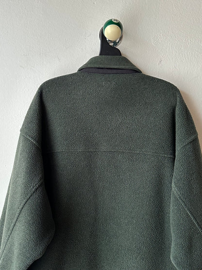 1990s Patagonia Shirring Coat 90年代 パタゴニア シャーリングコート フリース シンチラ レア ナイロン Toto Praha Vintage clothing shop Antique shop 古着屋 プラハ Showroom appointment Prague ユーロ古着 ヨーロッパ古着 古着卸 ヴィンテージ Made in USA アメリカ製 緑 Green