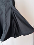 deep slit black skirt W28