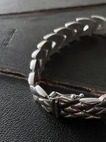 shark skin silver bracelet